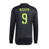 Real Madrid Karim Benzema #9 Fotballklær Tredjedrakt 2022-23 Langermet